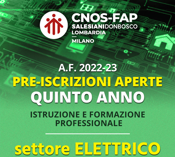 iscrizione 5 anno cfp settore elettrico - Salesiani Milano