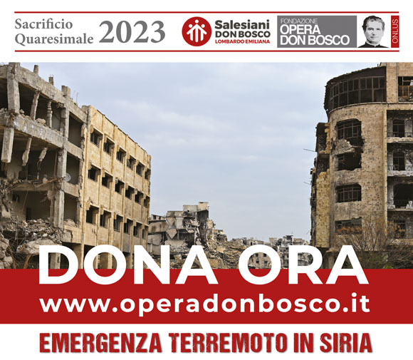 Emergenza terremoto in Siria - Salesiani Milano