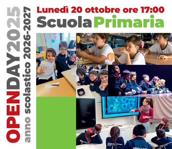 Open Day 2025 Scuola Primaria a Milano - Salesiani Milano