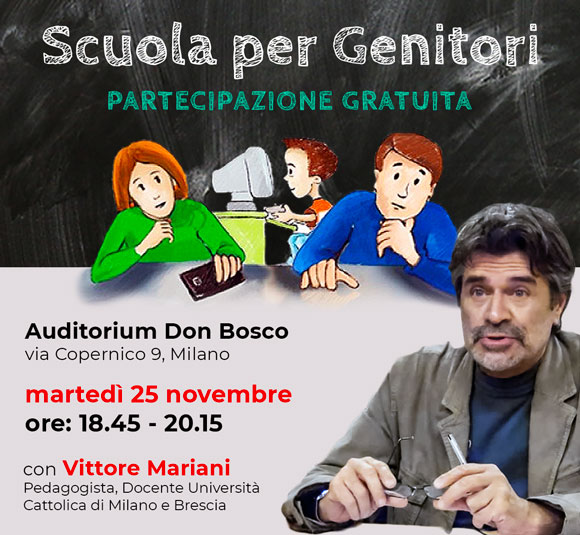 Scuola per Genitori con Vittore Mariani - Oratorio S. Agostino Milano - Salesiani Milano