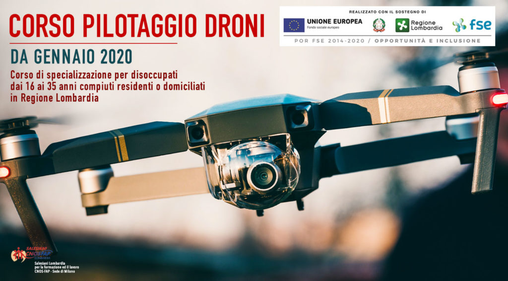 Formazione Continua Corso Pilotaggio Droni Regione Lombardia - Salesiani Milano