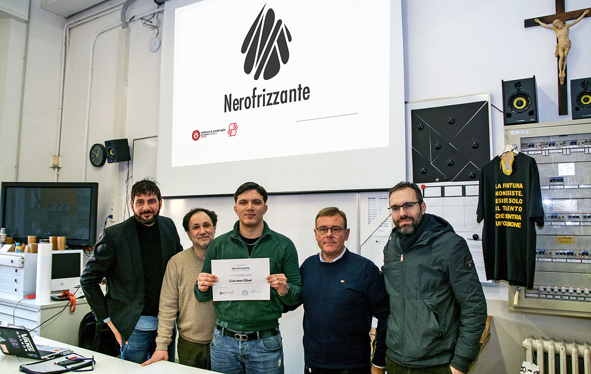 Giacomo Patanè vincitore concorso Nerofrizzante - Salesiani Milano